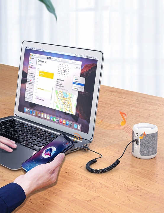 TRANSMITER BLUETOOTH 5.0 KABEL USB 2.0 AUX ESSAGER