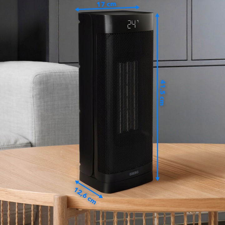 Termowentylator Farelka EBERG NOX Grzejnik elektryczny kolumnowy 2000W