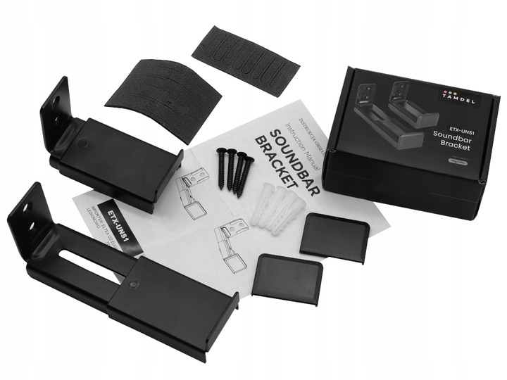 UCHWYTY MOCOWANIE NA SOUNDBAR UNIWERSALNE ŚCIENNE