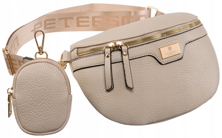 Damska saszetka pojemna nerka odpinany pasek torebka crossbody miejska