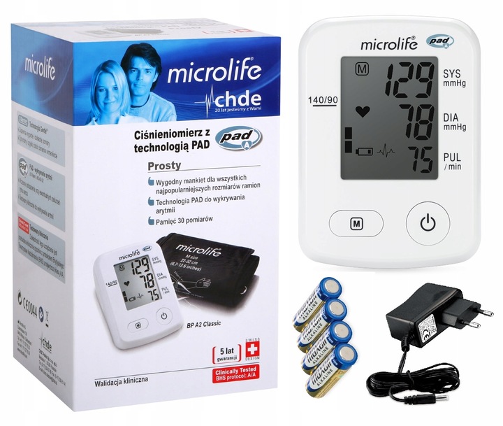 CIŚNIENIOMIERZ NARAMIENNY APARAT DO MIERZENIA CIŚNIENIA ARYTMIA MICROLIFE