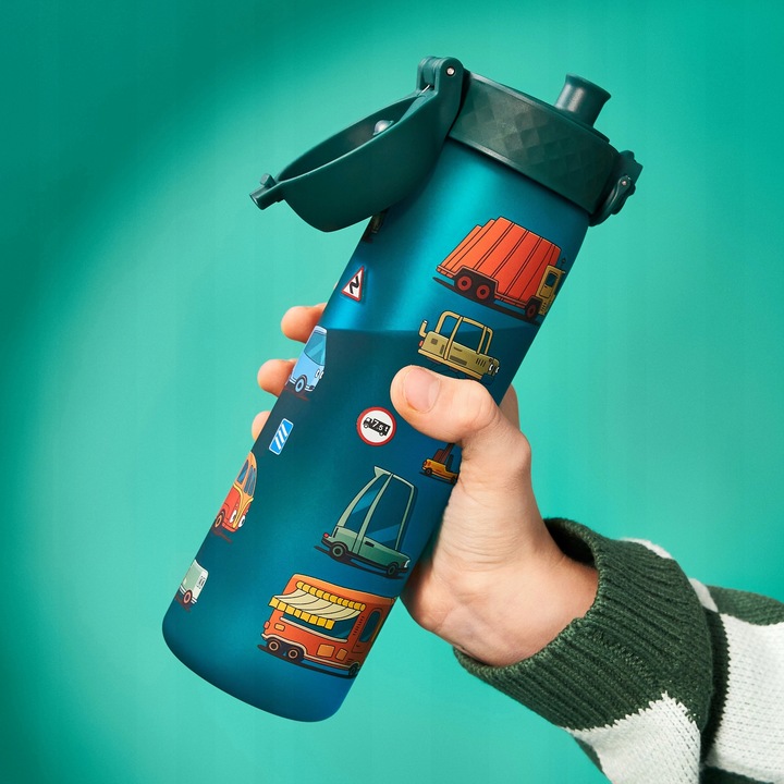 BUTELKA BIDON NA WODĘ DO SZKOŁY PRZEDSZKOLA SAMOCHODY AUTA CARS ION8 500ML