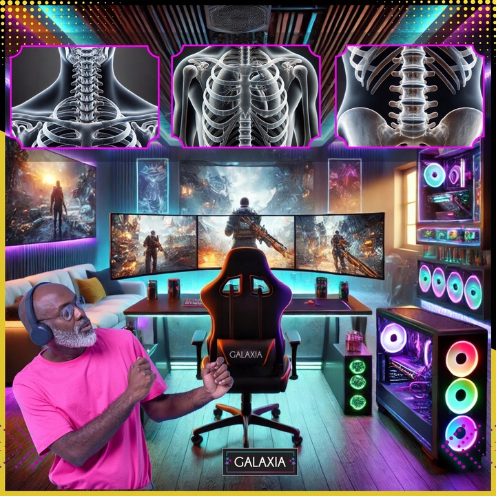 FOTEL GAMINGOWY BIUROWY Obrotowy Kubełkowy Krzesło Gamingowe Z Podnóżkiem