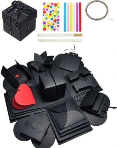 PUDEŁKO NIESPODZIANKA EXPLODING BOX PREZENT URODZINY IMIENINY ZRÓB TO SAM