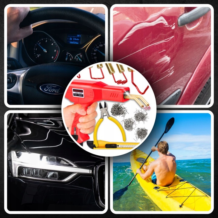 Zestaw Spawarka do Plastiku Zgrzewarka Zszywarka Lutownica do Tworzywa