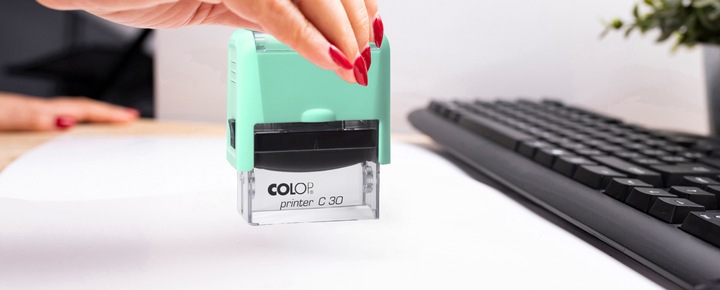 COLOP C30 Pieczątka do 6 wersów FIRMOWA LEKARSKA IMIENNA BIUROWA - kolory