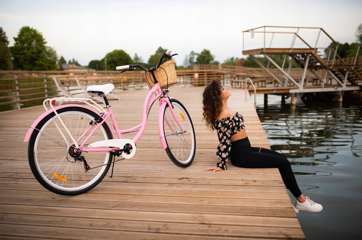 DAMSKI ROWER MIEJSKI 28 EVERMORE 7 SHIMANO CZARNY