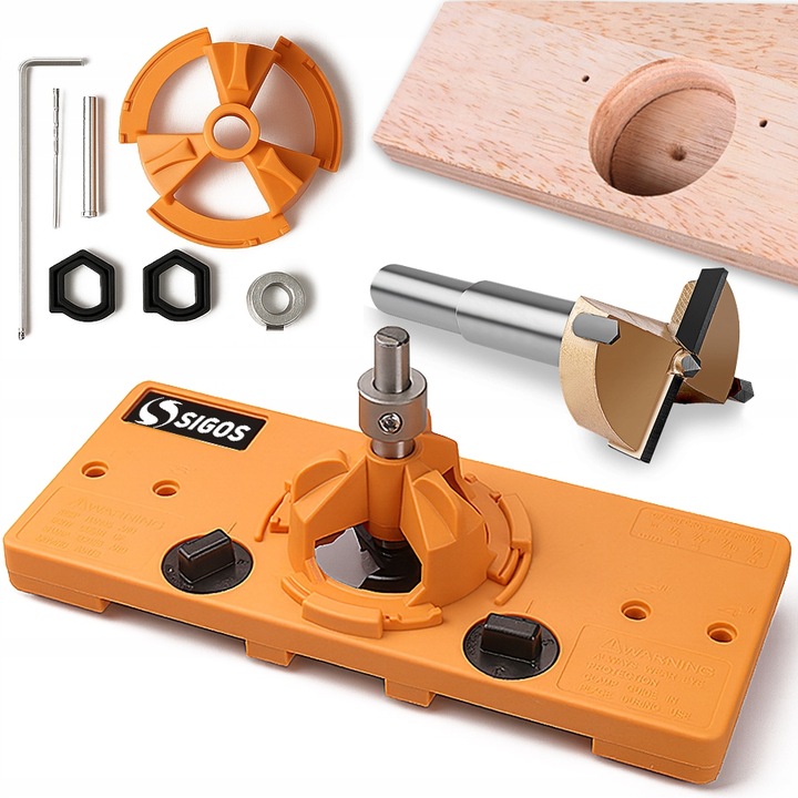 SZABLON DO WIERCENIA OTWORÓW POD ZAWIASY KIELICHOWE WYCINAK OTWORÓW 35