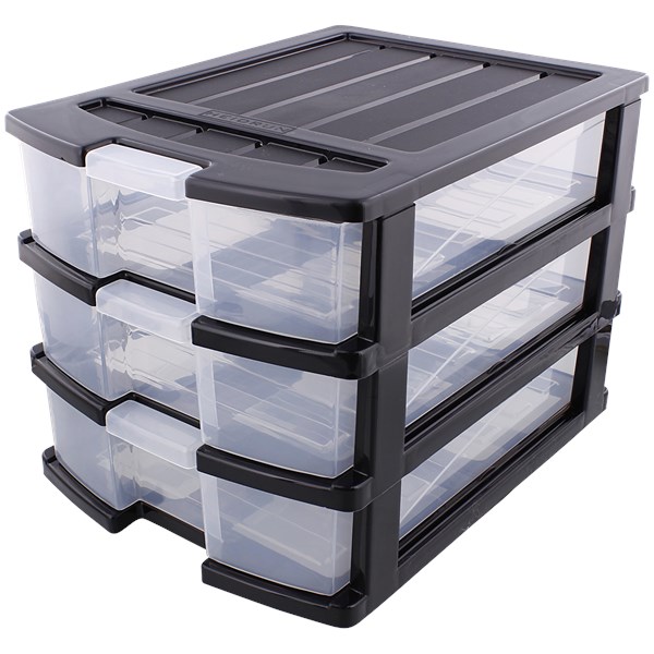 KOMODA SZAFKA 3 SZUFLADY ORGANIZER POJEMNIK KONTENER A4 DO BIURA NA