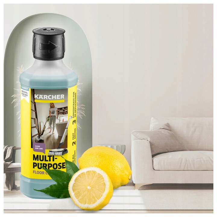 KOMPLET DO MOP KARCHER FC3 FC5 FC7 FC8 4x PADY ROLKI PUREY +PŁYN DO