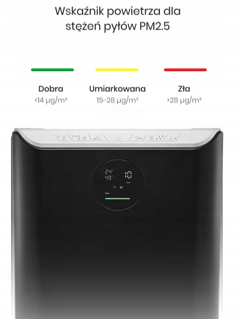 Oczyszczacz powietrza Klarta Stor 3 Black 80m² H13