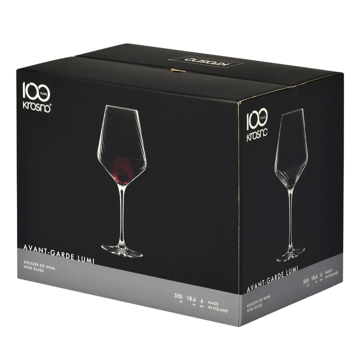 Kieliszki do wina czerwonego KROSNO Avant-Garde LUMI Merlot Pinot Noir