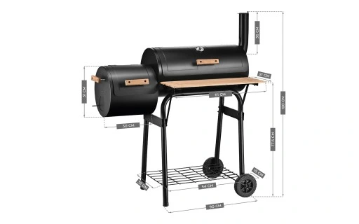 Grill Ogrodowy Węglowy DUŻY z WĘDZARNIĄ Mark Adler Roast 7.0