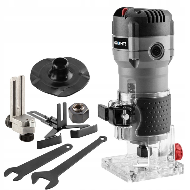 GRAPHITE FREZARKA KRAWĘDZIOWA TRYMER GÓRNOWRZECIONOWA 6-8MM 510W