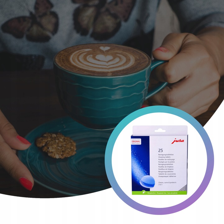 ORYGINALNE Tabletki CZYSZCZĄCE do ekspresu JURA 3w1 3-fazowe zestaw