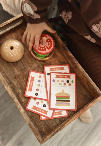 Restauracja Duży Drewniany Burger FSC WOOPIE GREEN