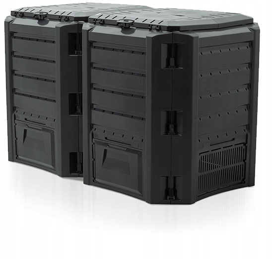 KOMPOSTOWNIK OGRODOWY DOMOWY 800 l Prosperplast Modułowy Duży Dwukomorowy