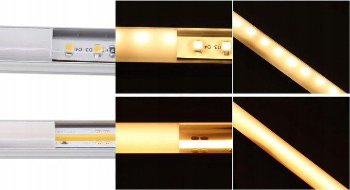 Taśma LED COB 12V 5M rolki NEON pasek linia ciepła 900lm/m 9W/m mocna