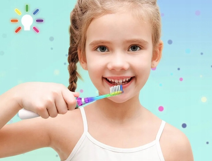 SONICZNA SZCZOTECZKA DO ZĘBÓW DLA DZIECI 3-12 LAT ZIELONA ŻYRAFKA SEAGO