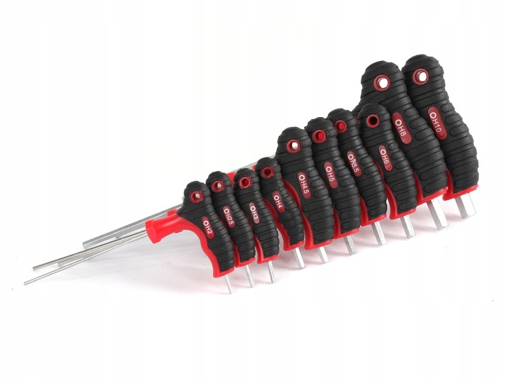 10x KLUCZE IMBUSOWE HEX IMBUSY ZESTAW 2-10 mm Rowerowe Sześciokątne