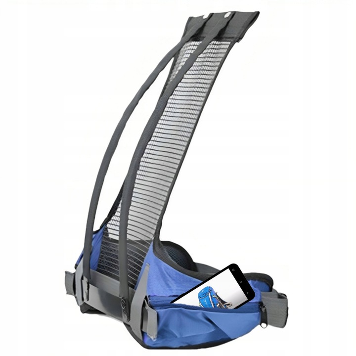 Plecak turystyczny 40l AOKING, niebieski, z miejscem na bukłak