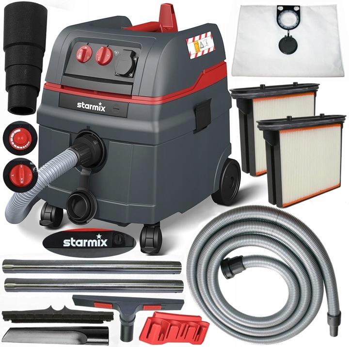 STARMIX 1625 Top Odkurzacz przemysłowy z osprzętem Odkurzacz z