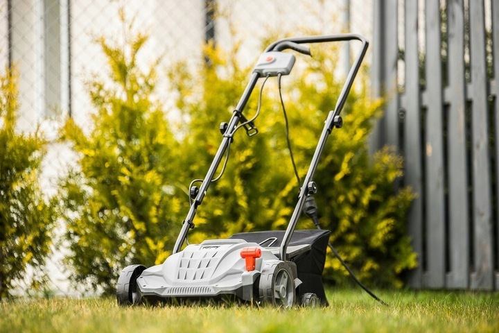 AERATOR WERTYKULATOR ELEKTRYCZNY LEHMANN TRAWY REGULACJA Z KOSZEM 2500W