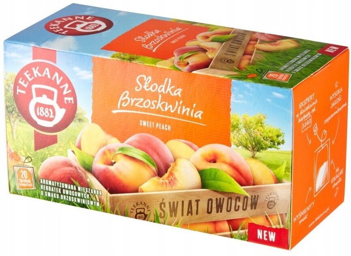 Herbata owocowa Teekanne słodka brzoskwinia x10