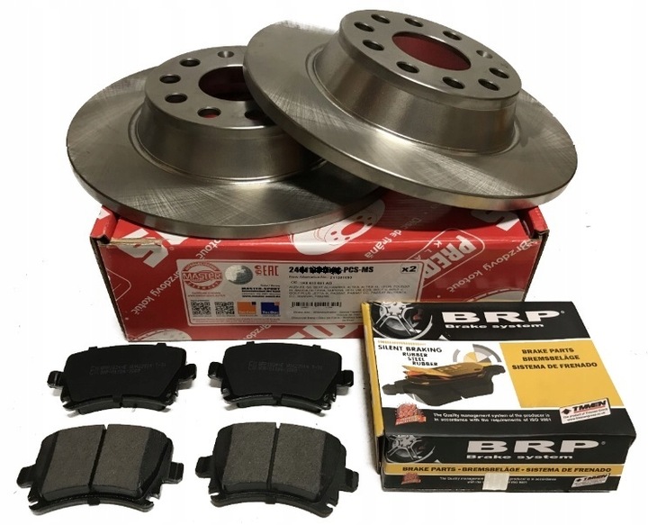 Tarcze Hamulcowe + Klocki Tył VW Touran Passat CC B6 B7 (2005r-2014r)