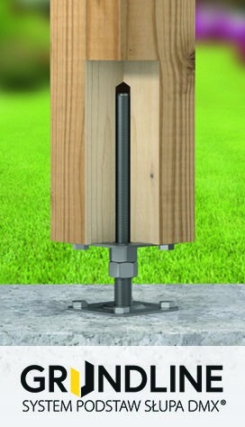 PODSTAWA SŁUPA REGULOWANA 100X100X100-150 MM KOTWA GWINTOWANA OCYNK