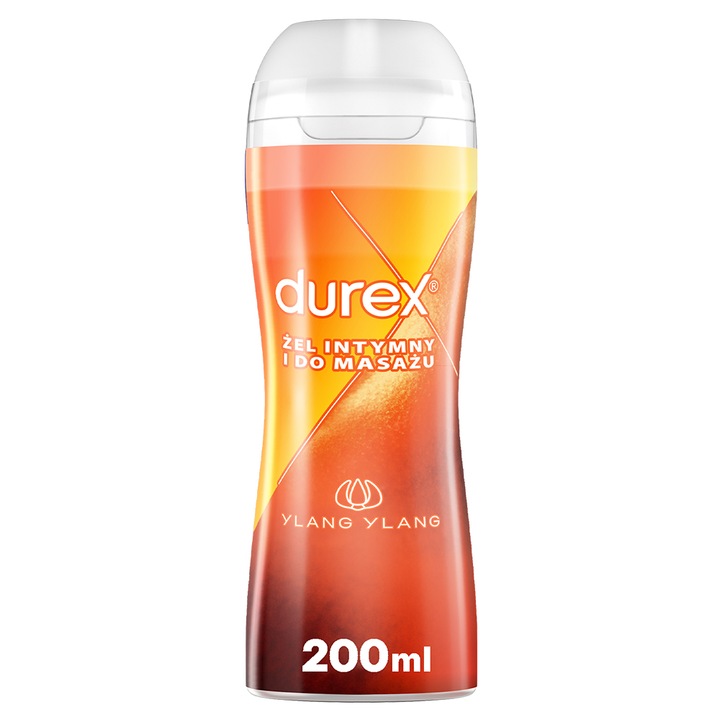 DUREX Play Massage Żel 2in1 ALOE GUARANA YLANG 3x200 ml Zestaw Masaż