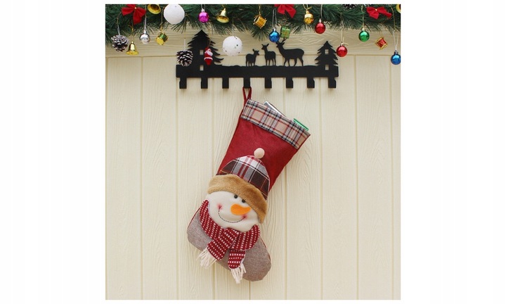 3x SKARPETY Skarpeta ŚWIĄTECZNE PREZENTY KOMINEK OZDOBNA GWIAZDOR DEKORACJA