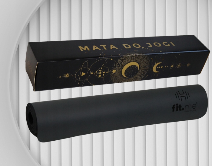 MATA PREMIUM DO JOGI ĆWICZEŃ CIĘŻKA KAUCZUK PU WZÓR KSIĘŻYCA ANTYPOŚLIZGOWA