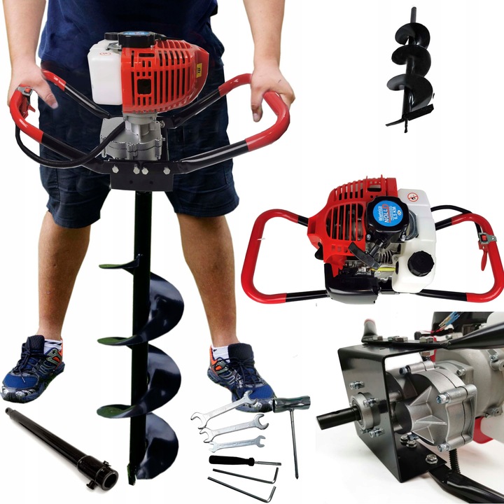 WIERTNICA GLEBOWA ŚWIDER SPALINOWY+ FI 25 CM + 50