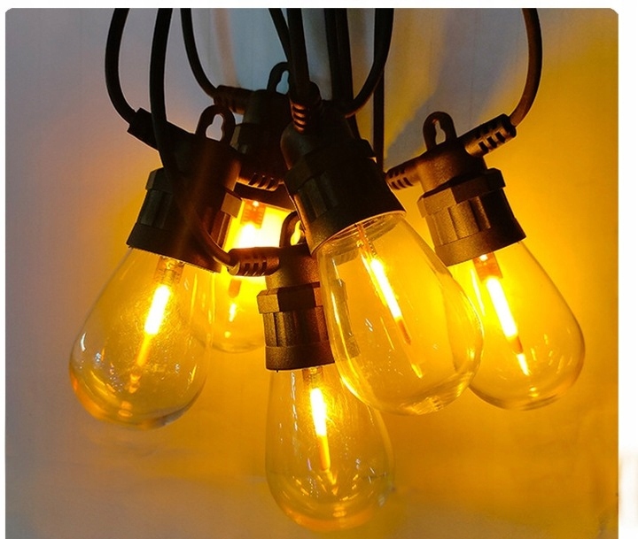 GIRLANDA SOLARNA lampki ogrodowe ŻARÓWKI duże LED