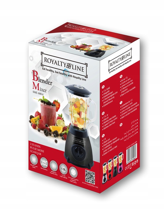 BLENDER KIELICHOWY SZKLANY DO KOKTAJLI KRUSZY LÓD MŁYNEK DO KAWY ZIAREN 2w1