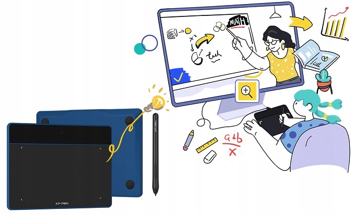 TABLET GRAFICZNY XP-PEN DECO FUN S CZARNY 8192 ST 5080 LPI DLA GRAFIKA