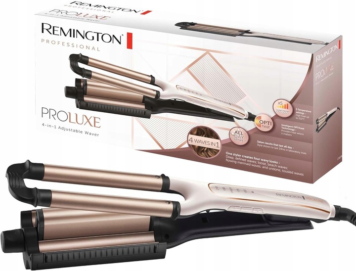 FALOWNICA DO WŁOSÓW REMINGTON CI91AW PROLUXE TERMOLOKI - 4w1 - 90W