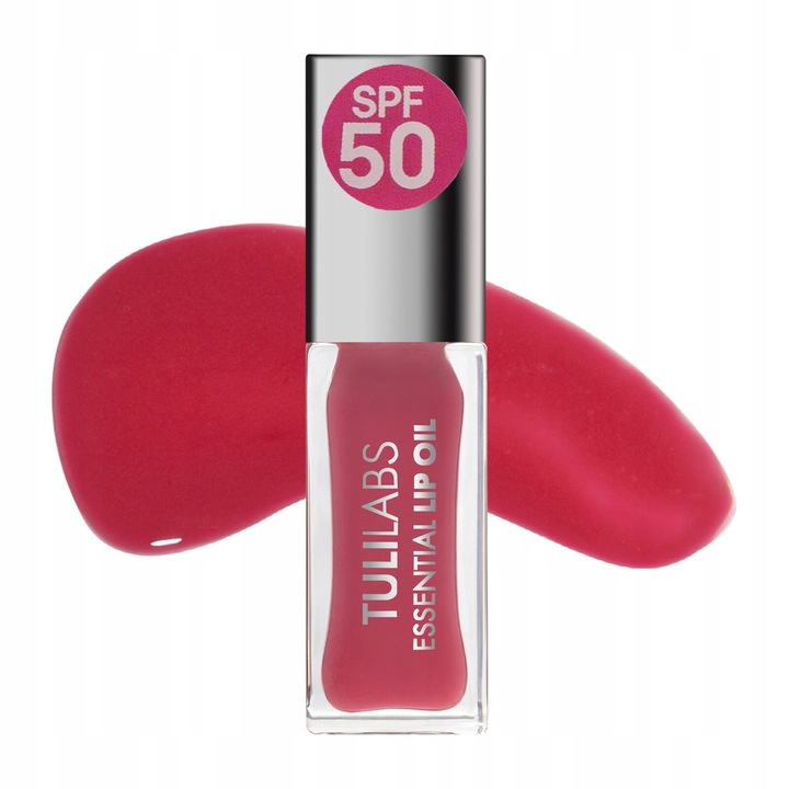 SPF50 TULI LABS Essential Lip Oil OLEJEK do PIELĘGNACJI UST Pinky Mood