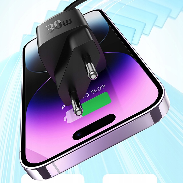 BASEUS SZYBKA ŁADOWARKA SIECIOWA Cube Pro GaN 30W USB-C ZASILACZ KOSTKA