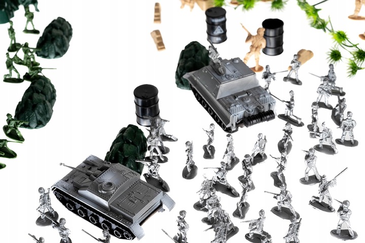 Baza Wojskowa Żołnierzyki Duży Zestaw Armia Figurki Czołgi Samoloty 300el.