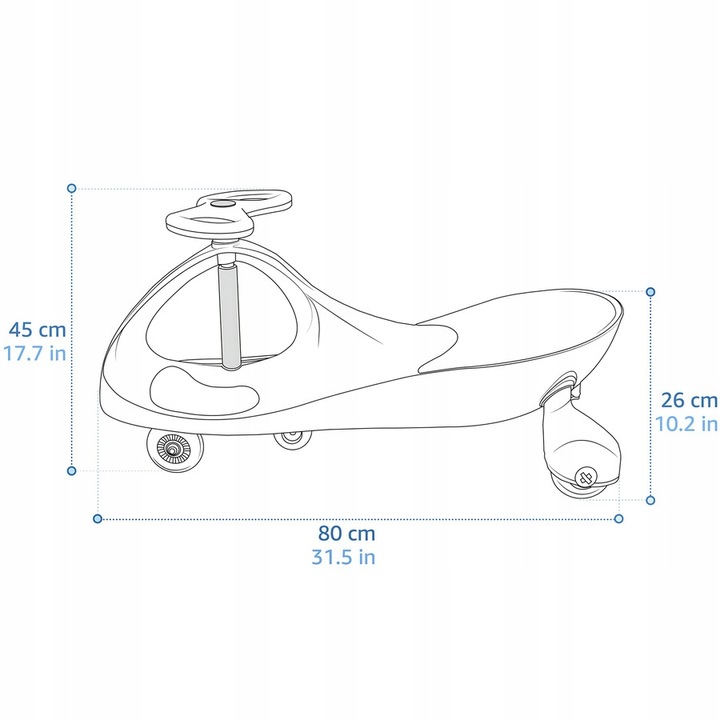 Jeździk Grawitacyjny Balansowy Pojazd Dla Dzieci Kółka LED Na Prezent