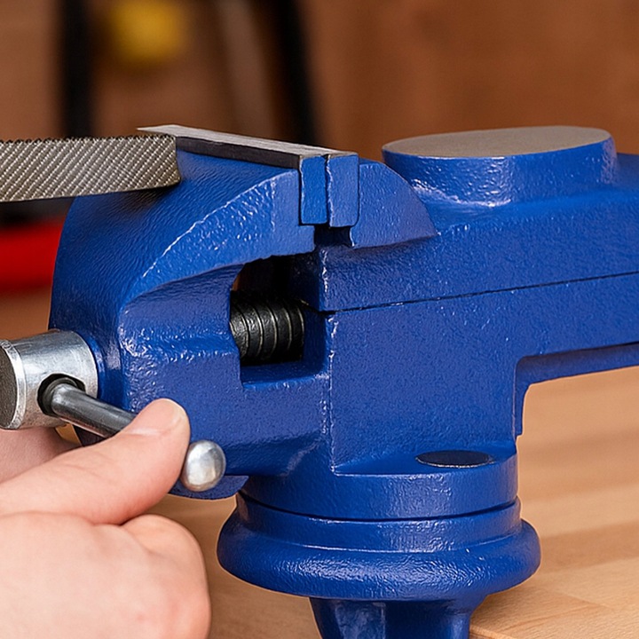 IMADŁO ŚLUSARSKIE OBROTOWE 360 Z KOWADŁEM ŻELIWNE STOŁOWE MOCNE