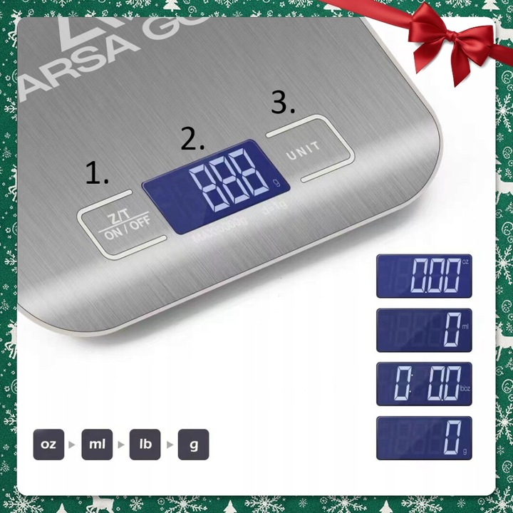 PRECYZYJNA WAGA KUCHENNA 10kg I 1g DOMOWA ELEKTRONICZNA TARA LCD