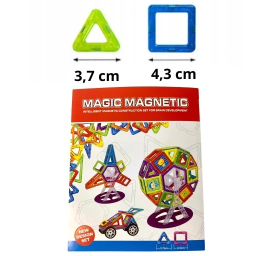 KLOCKI MAGNETYCZNE KONSTRUKCYJNE DUŻE PANELE 3D