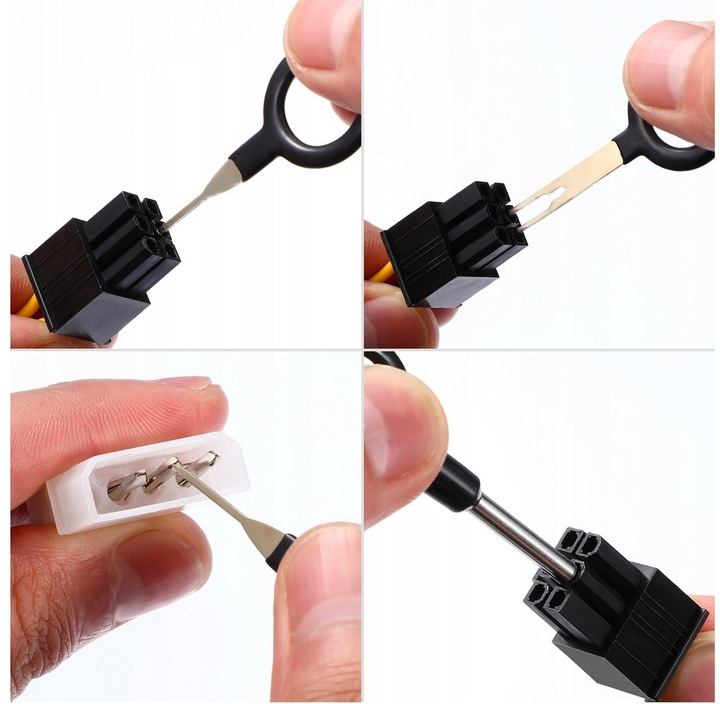 KLUCZE WYJMAKI DO DEMONTAŻU PINÓW KONEKTORÓW RADIA KOSTEK ZESTAW XXL