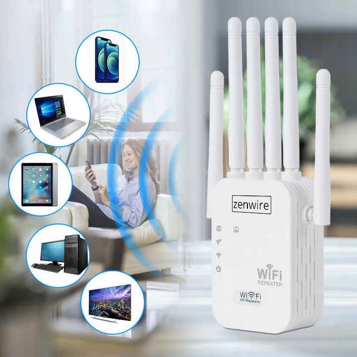 Mocny Wzmacniacz Sygnału Zasięgu Sieci Wifi 5G Repeater Zewnętrzny Extender