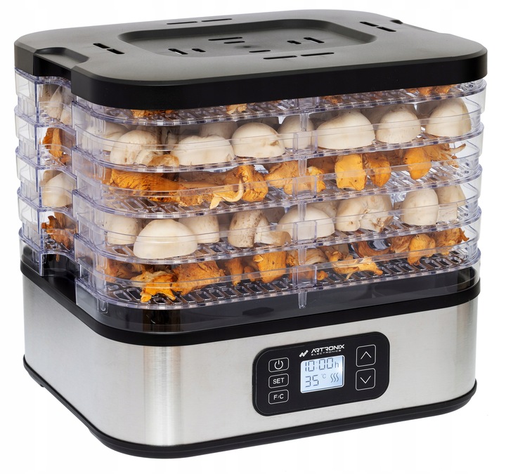 SUSZARKA SPOŻYWCZA DO ŻYWNOŚCI GRZYBÓW ZIÓŁ OWOCÓW WARZYW TIMER! 400W