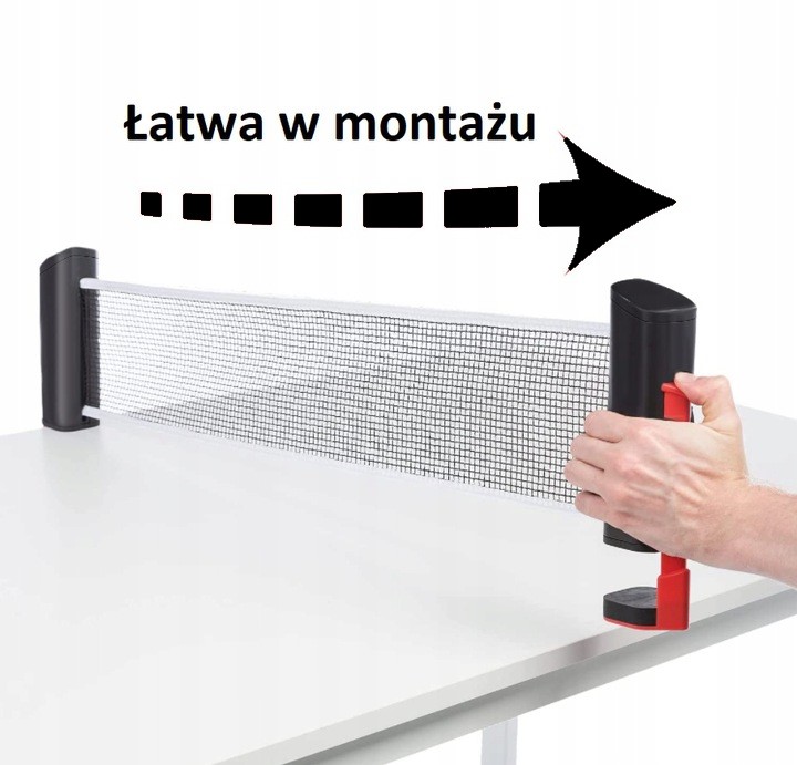 Siatka do Tenisa Stołowego POINT ROLLNET red