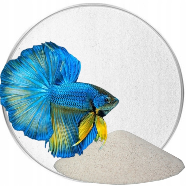 Biały drobny piasek kwarcowy do akwarium 25 KG